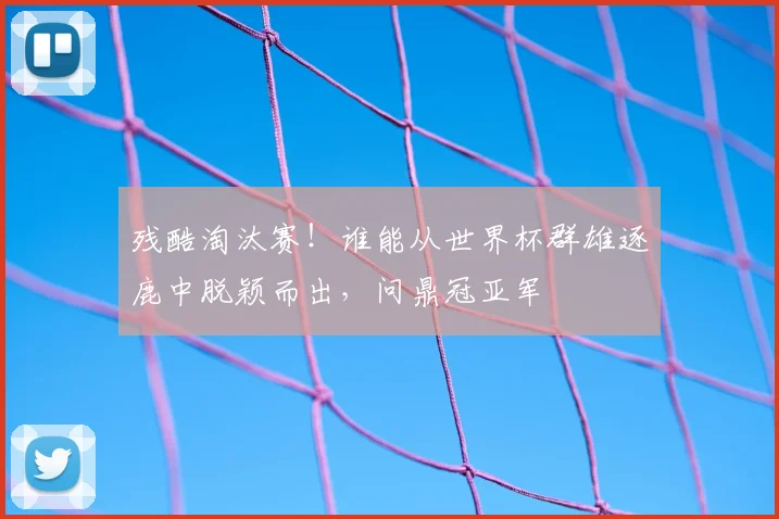 残酷淘汰赛!谁能从世界杯群雄逐鹿中脱颖而出,问鼎冠亚军