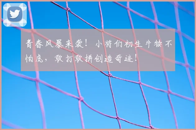 青春风暴来袭！小将们初生牛犊不怕虎，敢打敢拼创造奇迹！